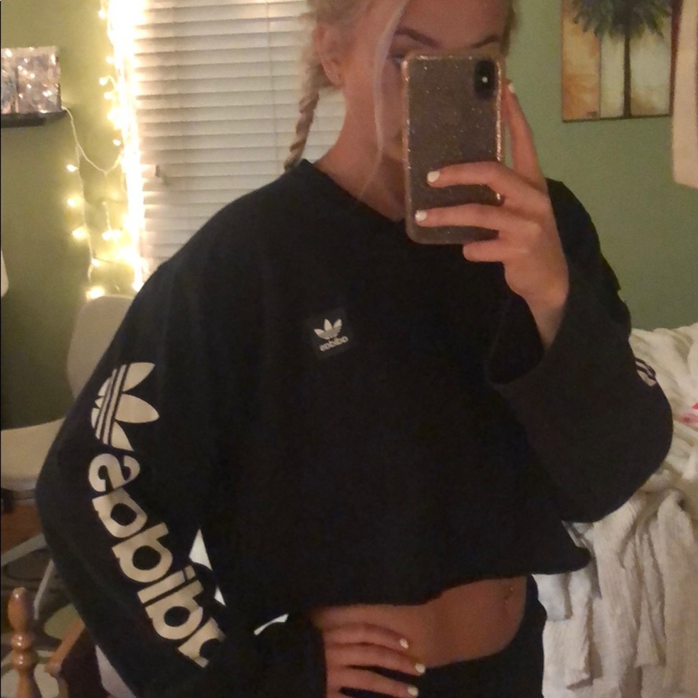 Adidas cropped sweater